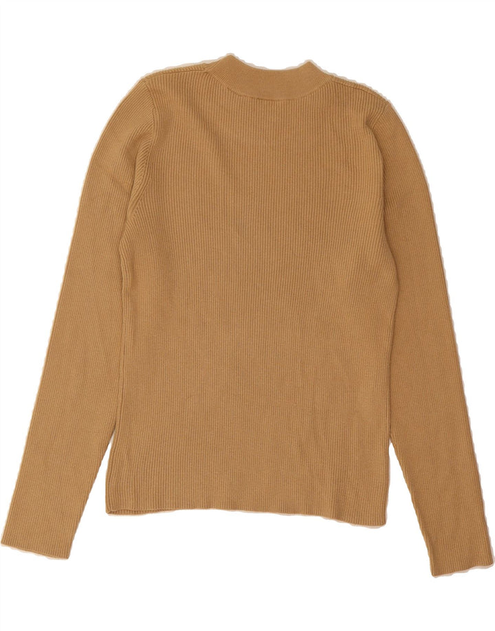 LEVI'S Womens Crew Neck Jumper Sweater UK 14 Large Beige Vintage Levi's and Second-Hand Levi's from Messina Hembry 