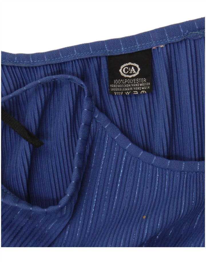 Женский сарафан C&A UK 10, полиэстер, маленькая синяя полоска