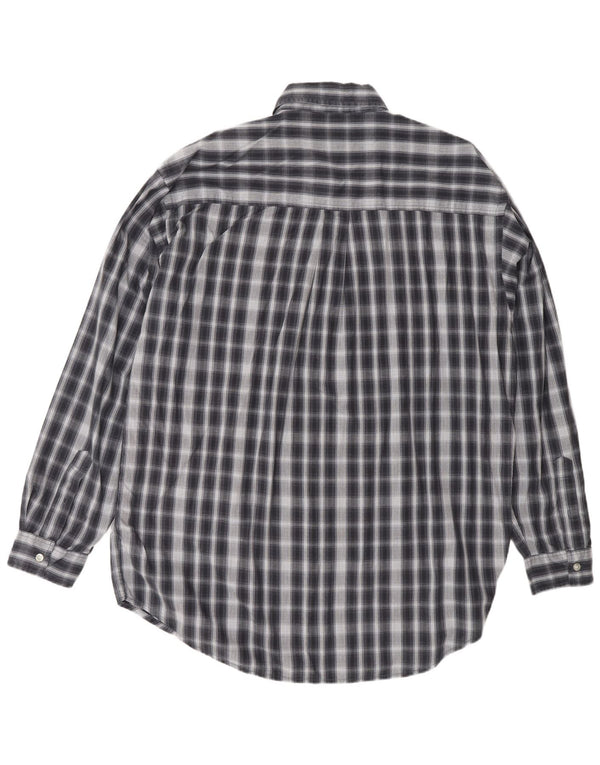 Мужская рубашка SCOTCH & SODA, большая, темно-синяя, в клетку, классическая хлопковая рубашка