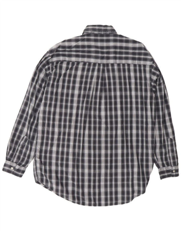 Мужская рубашка SCOTCH & SODA, большая, темно-синяя, в клетку, классическая хлопковая рубашка