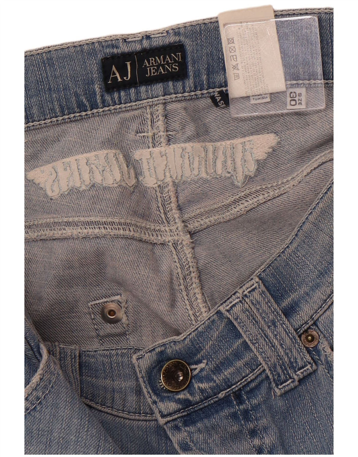 Женские узкие джинсы ARMANI W30 L33 Синие, хлопок