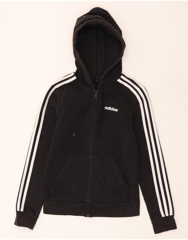Женский свитер с капюшоном на молнии Adidas UK 4/6 XS Черный