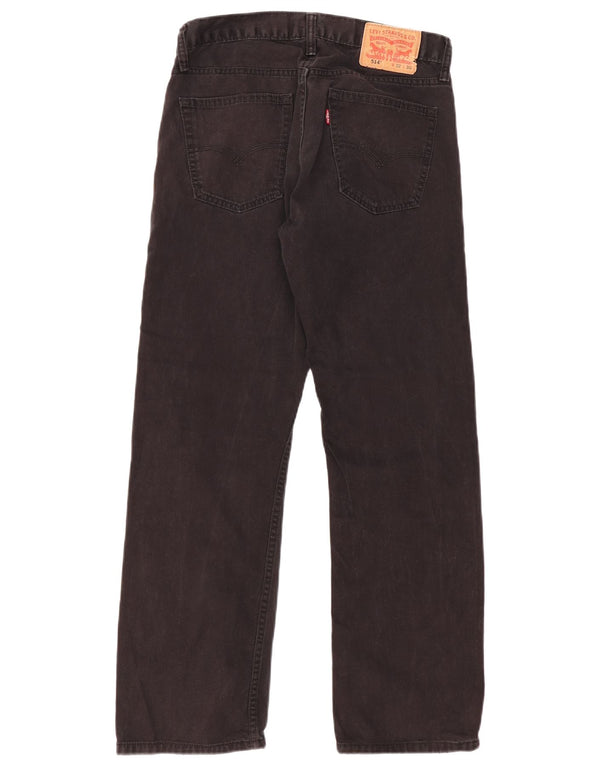 Мужские прямые джинсы LEVI'S 514 W32 L30, черный хлопок