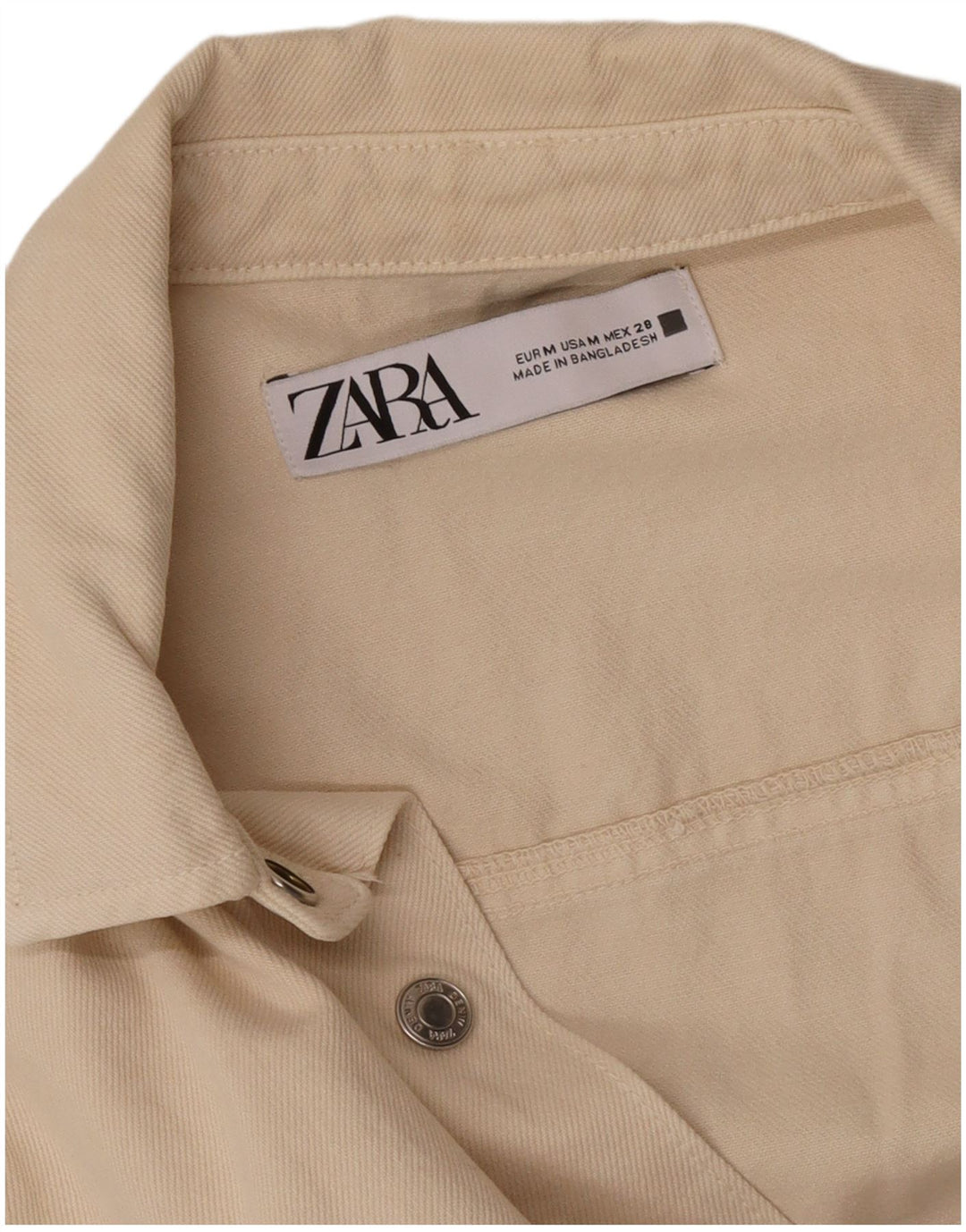 Женский джинсовый комбинезон Zara UK 14, средний бежевый