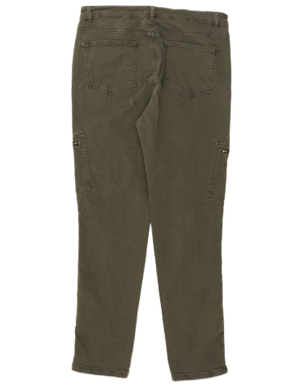 Женские узкие джинсы карго MINT VELVET UK 14, большие W32 L28, хлопок цвета хаки