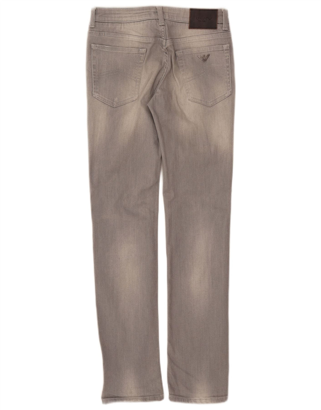 ARMANI JUNIOR Узкие джинсы для девочек 11-12 лет W26 L29 Серый хлопок