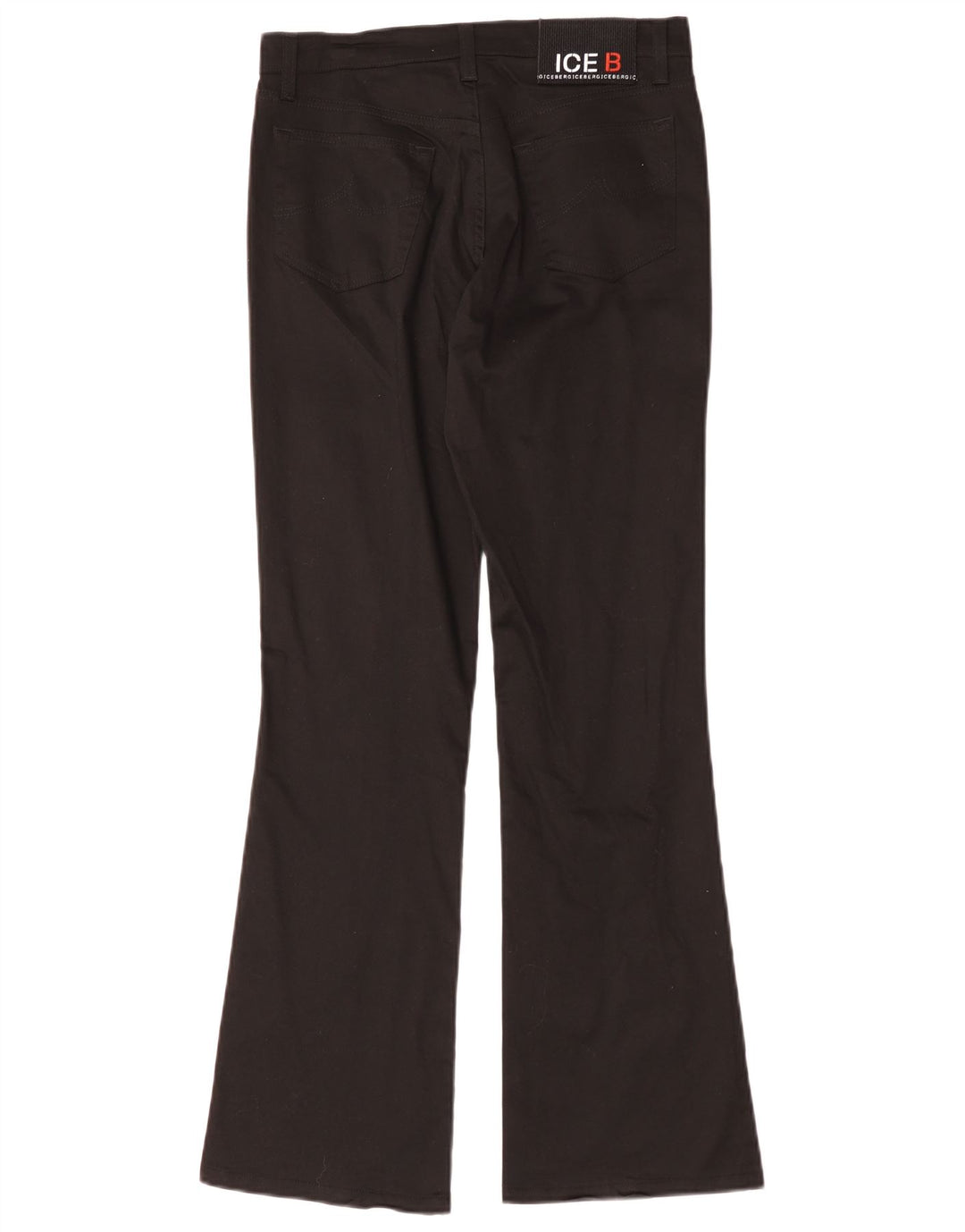 Женские повседневные брюки Iceberg Bootcut W28 L30, черный хлопок