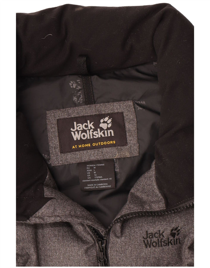 Женский утепленный жилет Jack Wolfskin UK 12, средний серый полиэстер