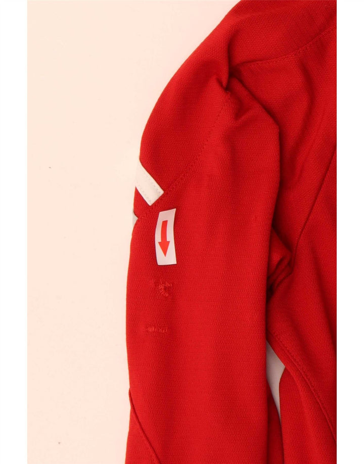 Женский спортивный костюм Adidas Top Jacket UK 10, маленький красный полиэстер с цветными блоками