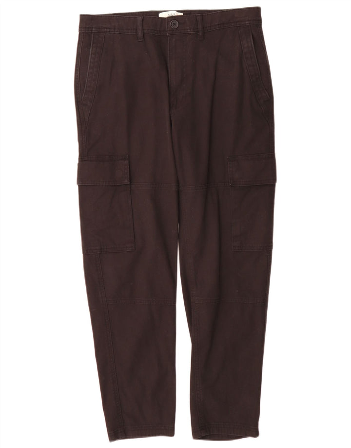 Мужские брюки карго Marks & Spencer W30 L290, черный хлопок