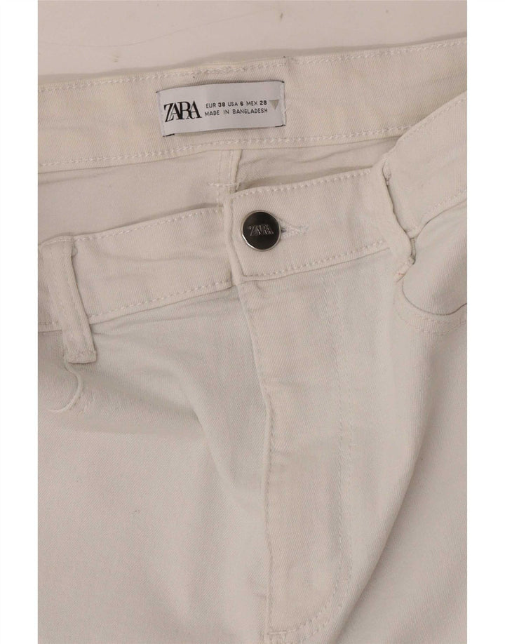 Женские джинсы джеггинсы Zara EU 38, маленькие W28 L28, белые