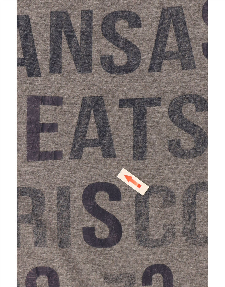 Мужская футболка Lee Slim Fit с рисунком, топ XL, серый хлопок