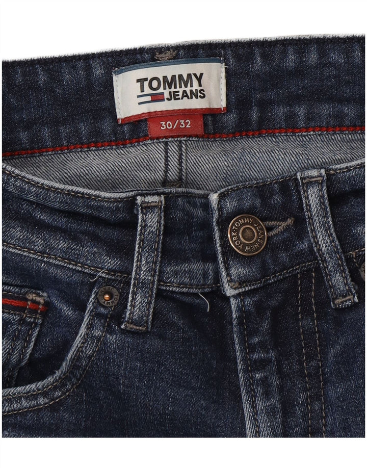 Мужские узкие джинсы Tommy Hilfiger W30 L32, синие, хлопок
