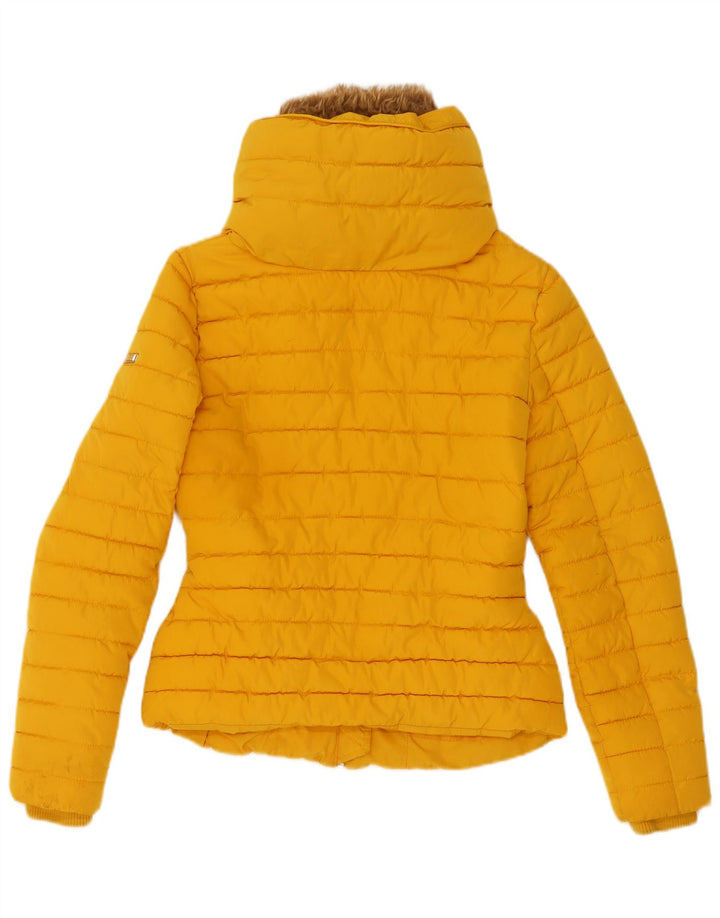Утепленная куртка Diesel для девочек 7-8 лет, желтый полиэстер