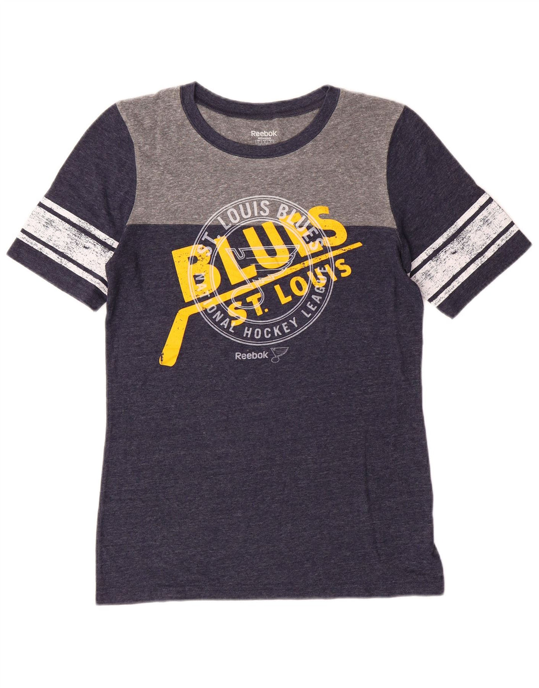 Женская футболка с рисунком Reebok Top UK 14, большой темно-синий полиэстер