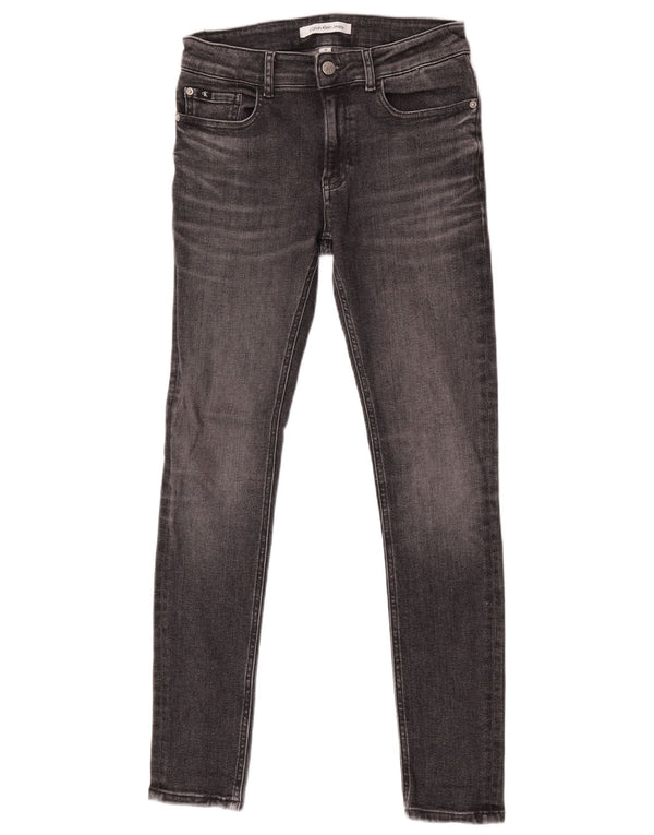 Джинсы скинни для девочек 13–14 лет Calvin Klein W27 L30, серый хлопок