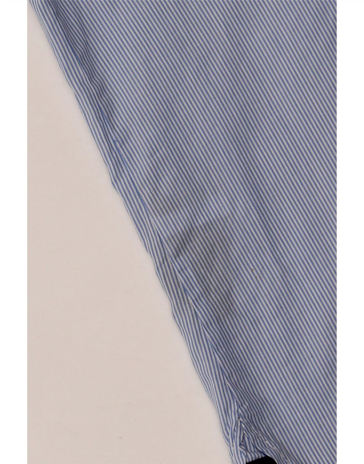 TOMMY HILFIGER Женская рубашка UK 20 2XL синяя хлопковая полоска