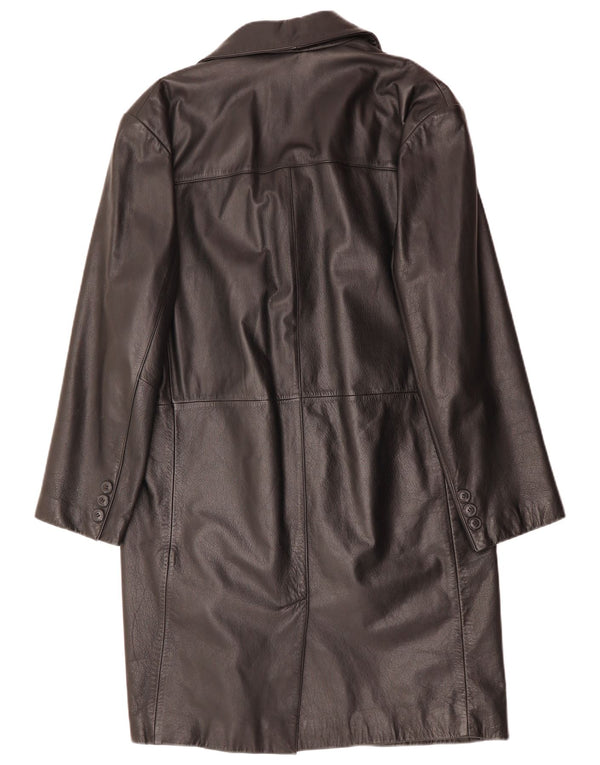 JOHN DEVIN Мужское кожаное пальто UK 38 Среднее черное кожаное