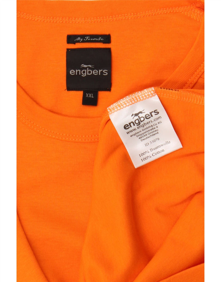 Мужская футболка Engbers Top 2XL Оранжевый хлопок