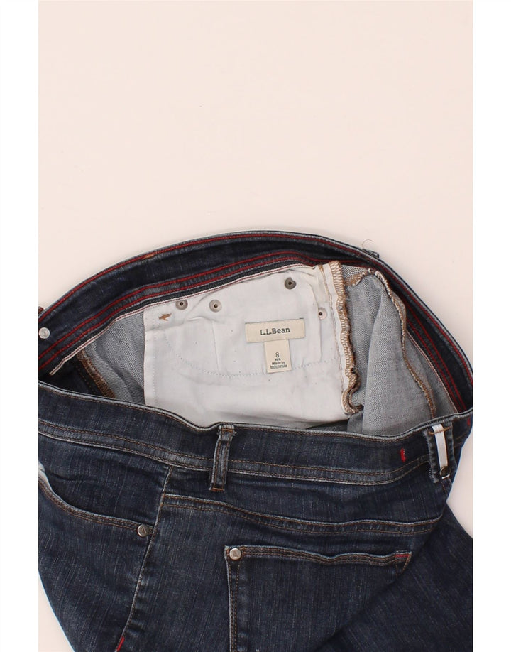 L.L.BEAN Womens Slim Jeans US 8 Medium W32 L30 Navy Blue Cotton Vintage L.L.Bean and Second-Hand L.L.Bean from Messina Hembry 