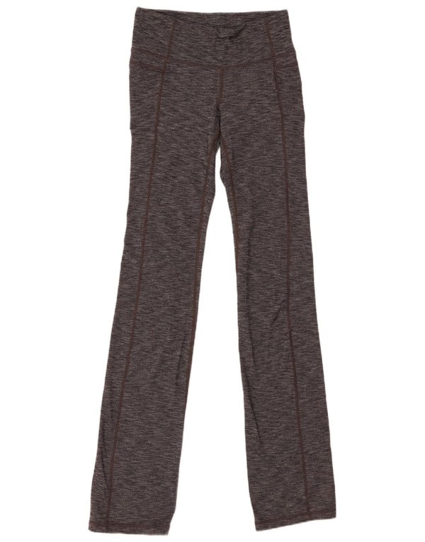 Женские леггинсы ATHLETA UK 8, маленькие, серые, в крапинку, нейлон