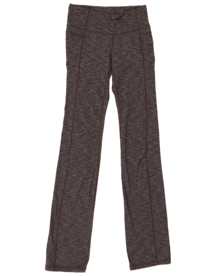 Женские леггинсы ATHLETA UK 8, маленькие, серые, в крапинку, нейлон