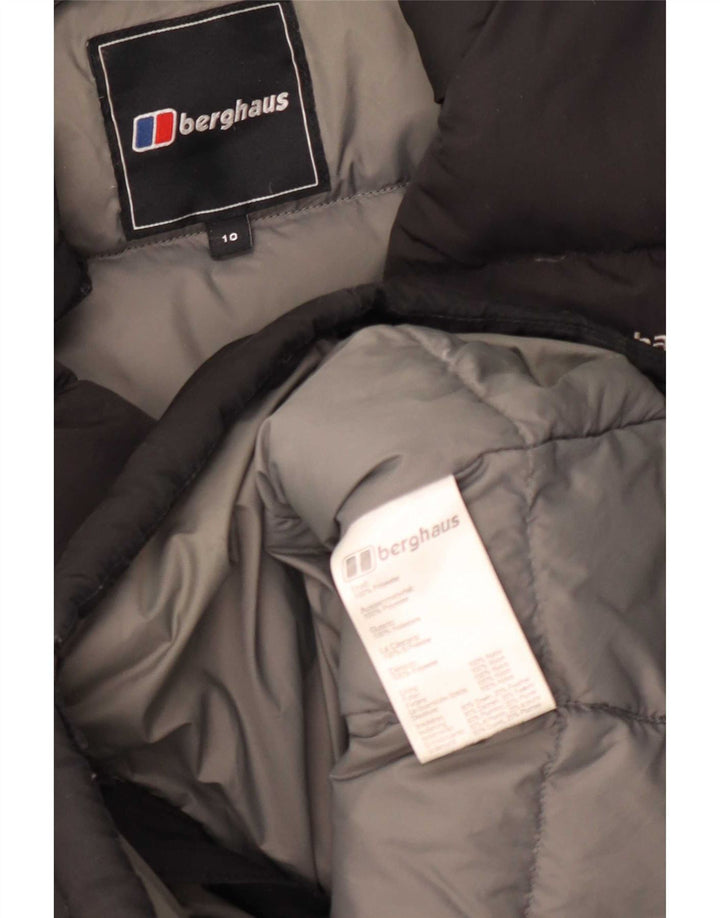 Женская стеганая куртка Berghaus UK 10, маленький черный полиэстер