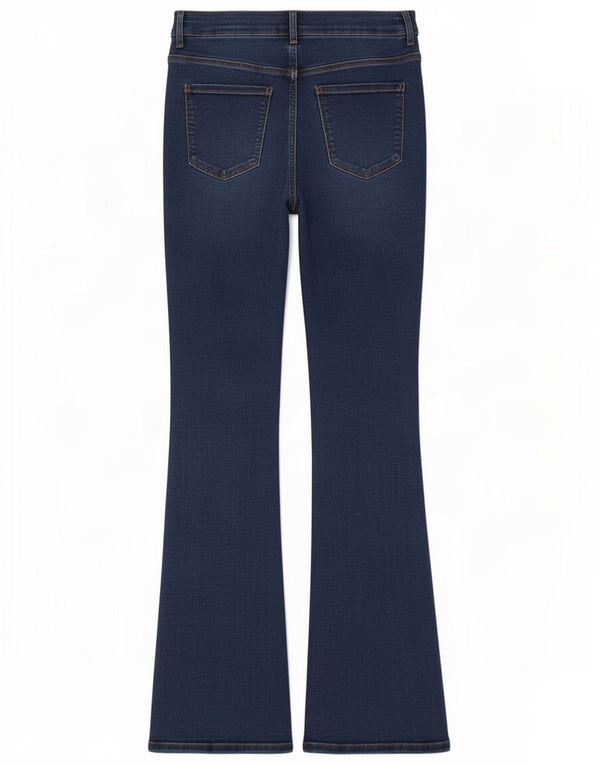 Женские расклешенные джинсы Marks & Spencer UK 12, средние W28 L29, синяя лайкра