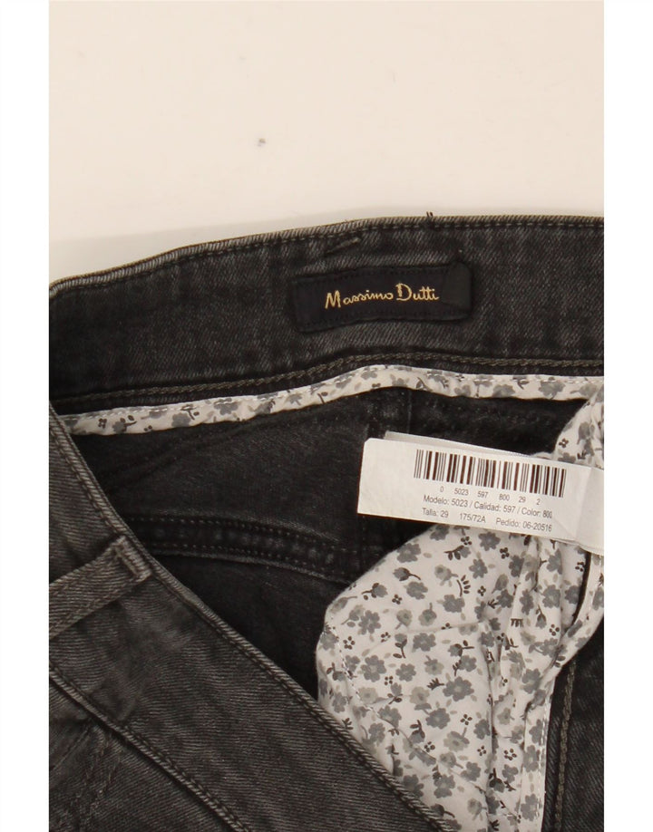 Женские узкие джинсы Massimo Dutti W29 L33, серый хлопок