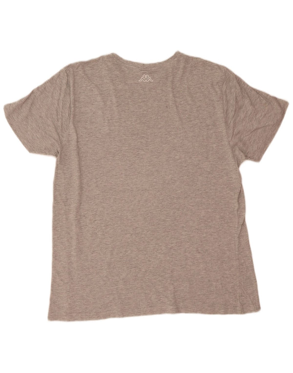 Мужская футболка с рисунком Kappa Top 2XL Серая в крапинку