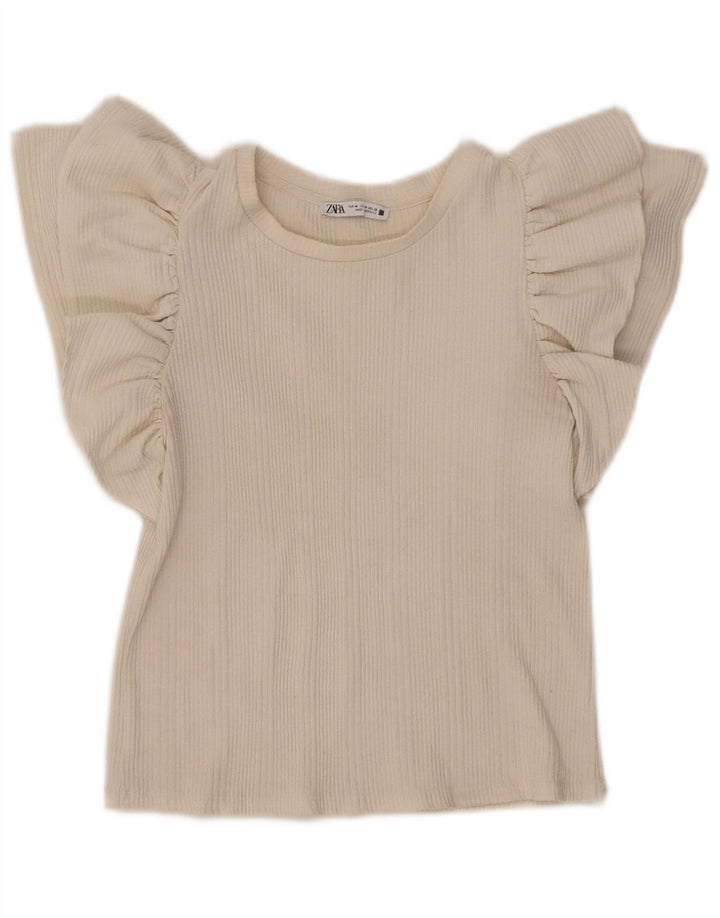 Женская блузка Zara Top UK 12 Medium Off White