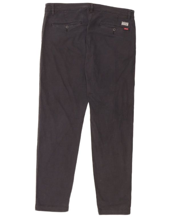 Мужские зауженные брюки-чиносы Levi's W36 L32, черные хлопковые