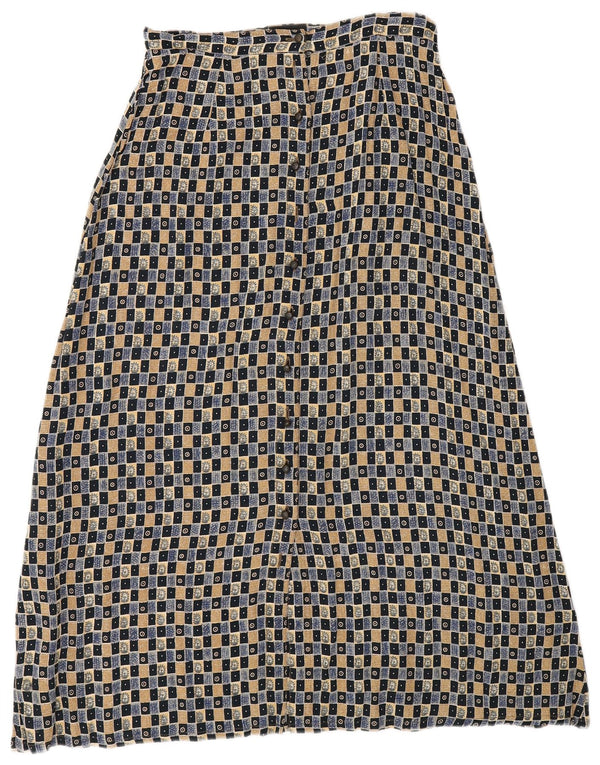 Женская макси-юбка Monsoon Petite UK 12, средняя W27, разноцветная с геометрическим узором
