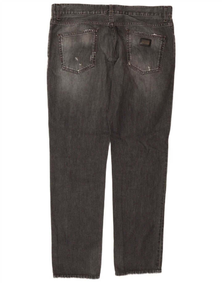 Женские прямые джинсы Dolce & Gabbana IT 50 XL W36 L32 Серые