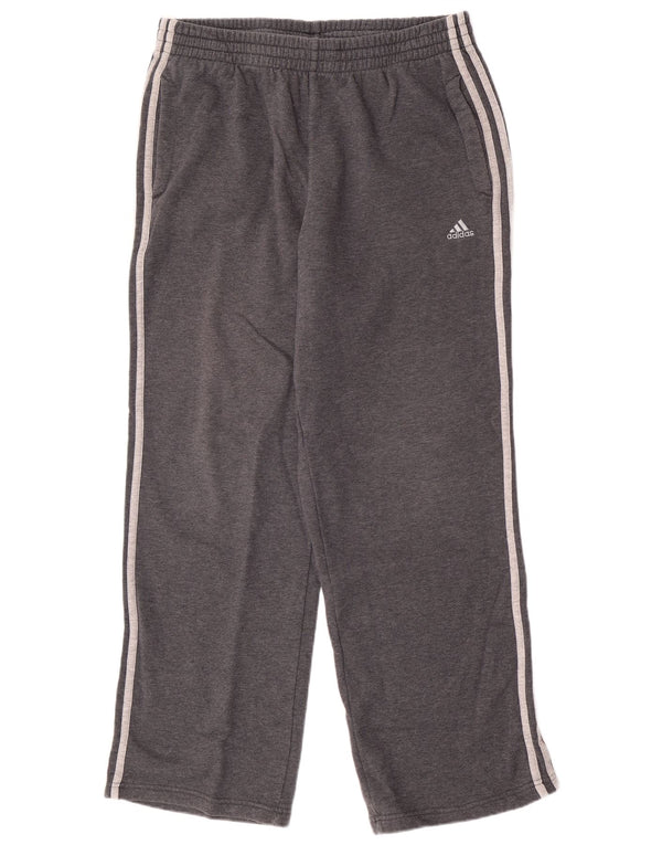 Мужские спортивные брюки Adidas, большие серые хлопковые