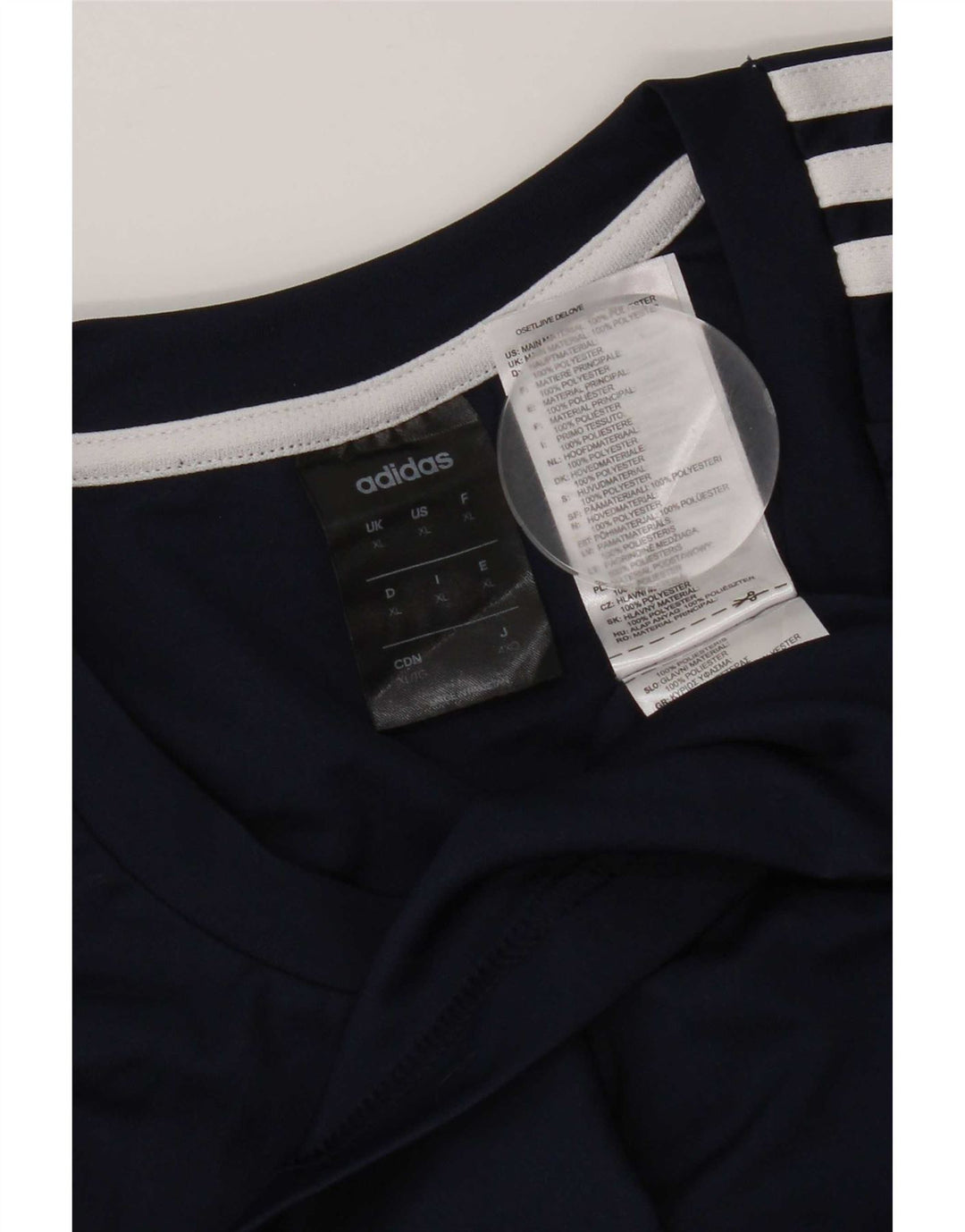 Adidas Мужская футболка Climalite Top XL Темно-синий полиэстер