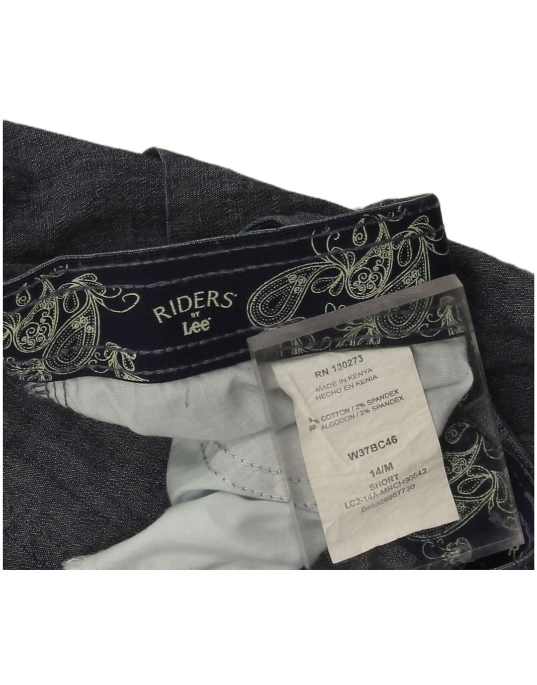 Женские повседневные шорты LEE Riders US 14 XL W36, синие, хлопок