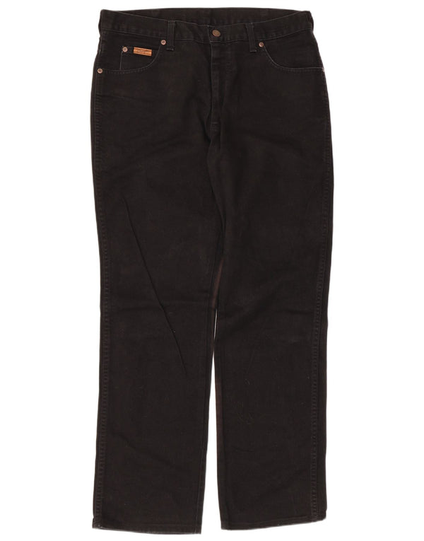 Мужские прямые джинсы Wrangler Texas W34 L31, черный хлопок