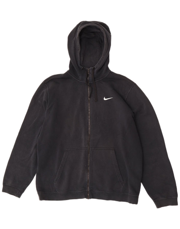 Мужской свитер с капюшоном на молнии Nike XL, черный, хлопок
