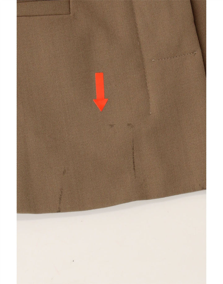 TRUSSARDI JEANS Womens Blazer Jacket IT 42 Medium Brown Vintage Trussardi Jeans and Second-Hand Trussardi Jeans from Messina Hembry 