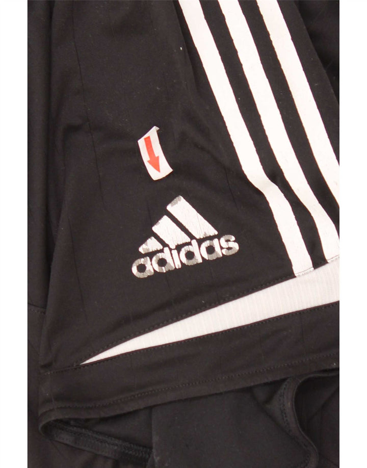 Мужские спортивные шорты Adidas с графическим рисунком, средний черный, полиэстер с цветными блоками