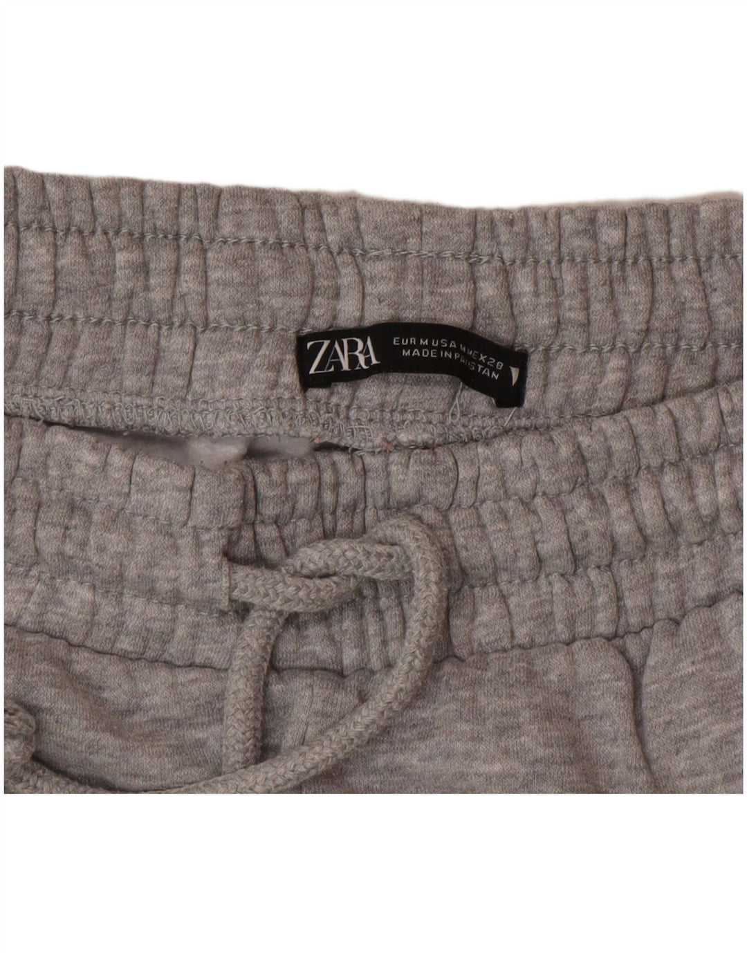 Женские спортивные брюки Zara UK 12, средний серый полиэстер с крапинками