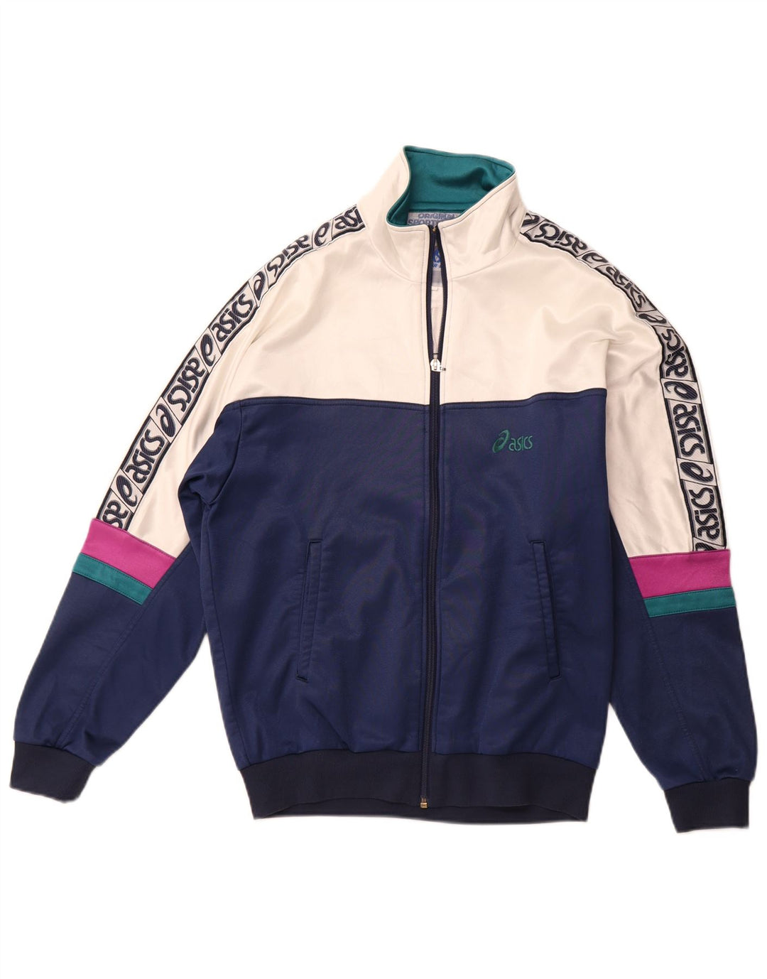 Женский спортивный костюм Asics IT 48 XL темно-синий с цветными блоками из полиамида