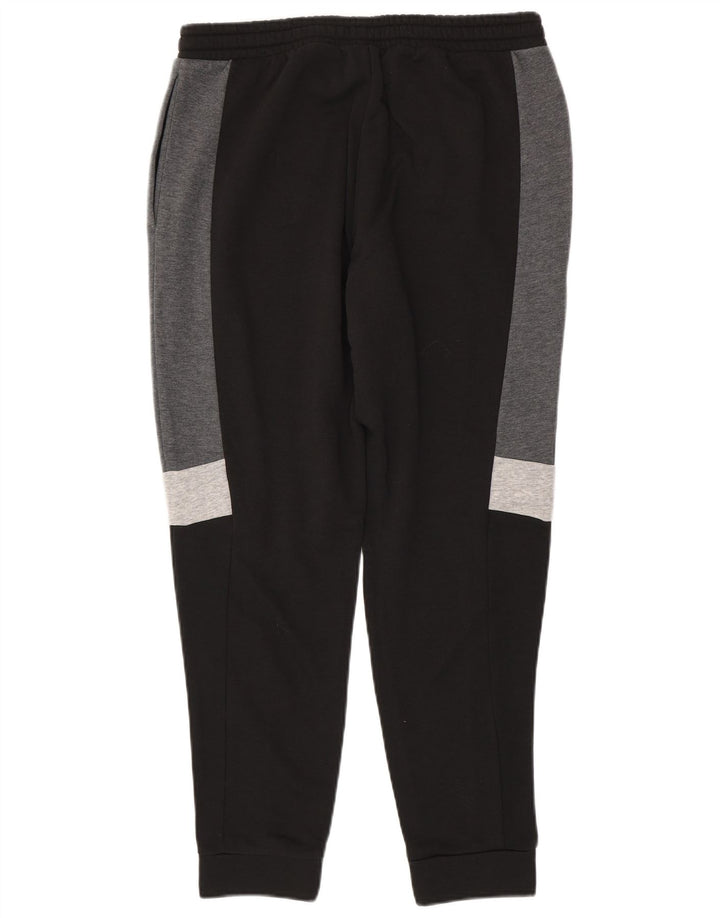 ADIDAS Mens Tracksuit Trousers Joggers Medium  Black Colourblock