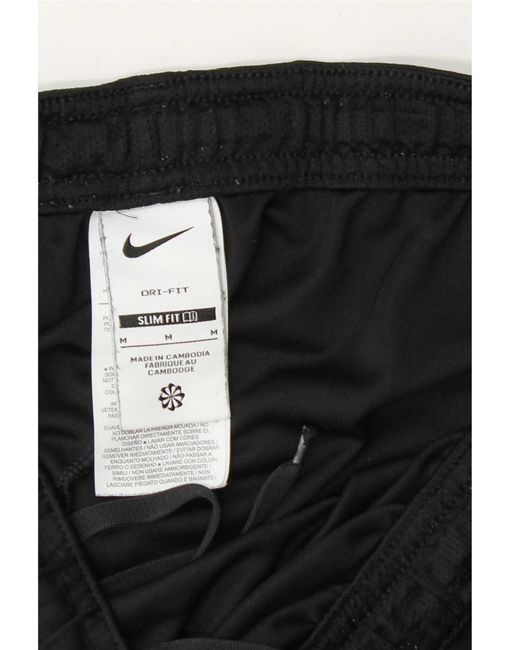 Мужские спортивные шорты Nike Dri Fit Slim Fit, средний черный, полиэстер с цветными блоками
