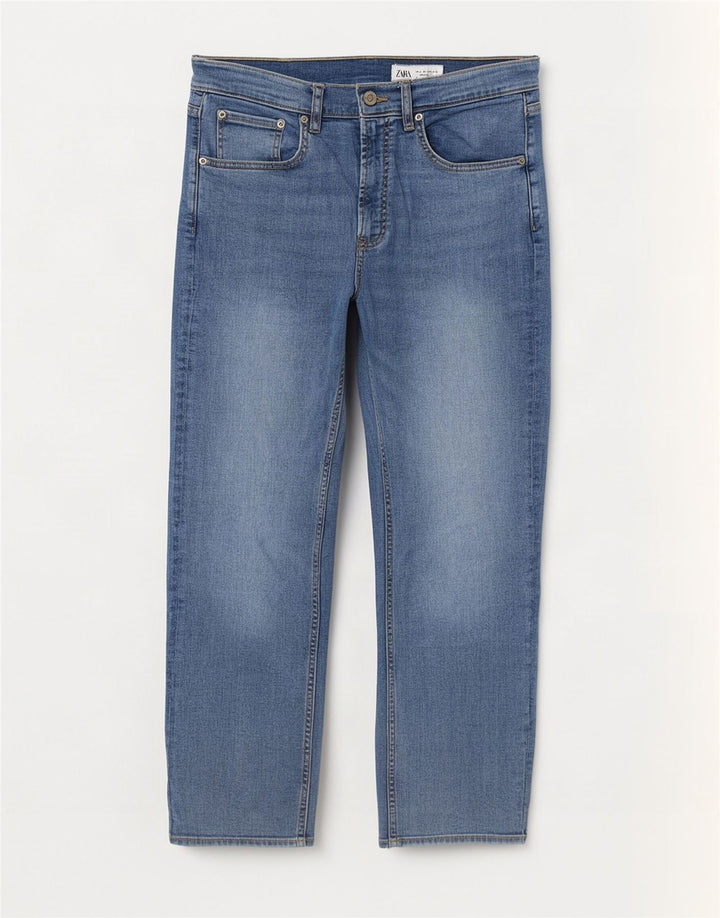 Женские прямые джинсы Zara EU 40 Medium W30 L27 синие