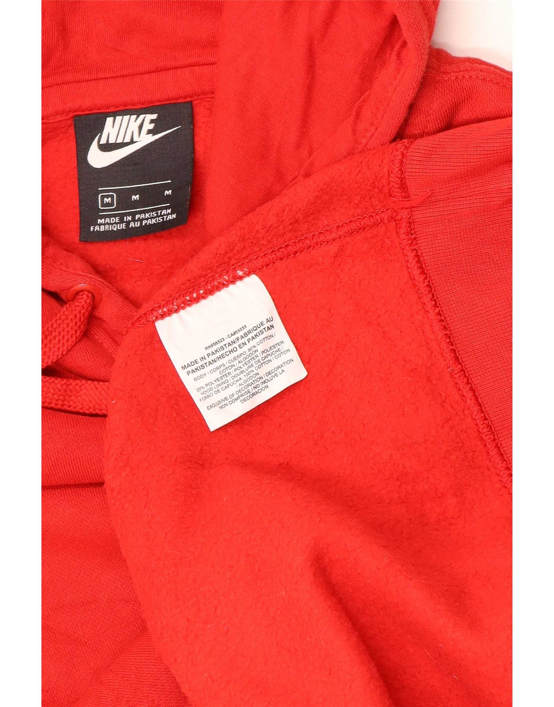 Мужской джемпер с капюшоном Nike, средний красный полиэстер