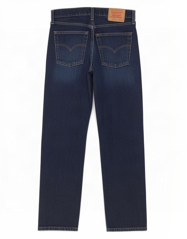 Мужские прямые джинсы Levi's 522 W34 L30 темно-синие, хлопок
