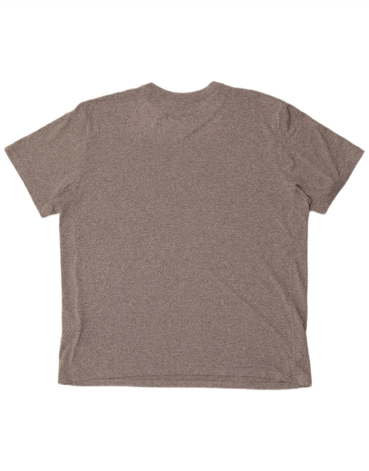 Мужская футболка Nike Dri Fit с графическим рисунком 2XL, серый полиэстер
