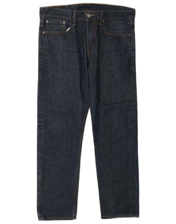 Мужские зауженные джинсы Levi's 502 W33 L30 синие, хлопок